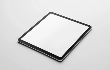 Tablet mockup, blank screen, white background, studio, app design