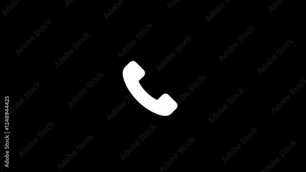 Poster incoming calling icon animation .