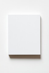 Blank square notepad, white background, minimalist design, marketing mockup