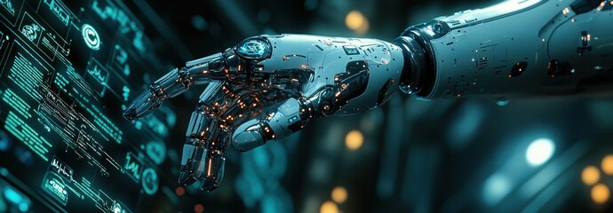 Futuristic Medical Innovation Robotic Arm Stethoscope Digital Healthcare Artificial Intelligence Technology