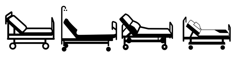Hospital bed variations for patient comfort and care needs during recovery