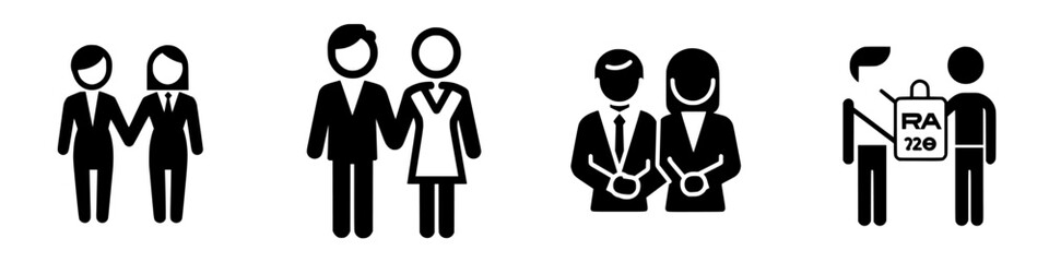 Couples and groups enjoying moments of warmth and connection in diverse settings