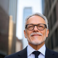 Naklejka premium successful businessman in a suit