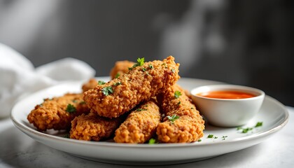 Crispy Chicken Tenders: Golden-Brown, Savory, and Delicious