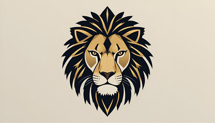 Obraz premium lion head vector illustration