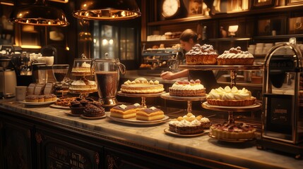 Exquisite pastry shop