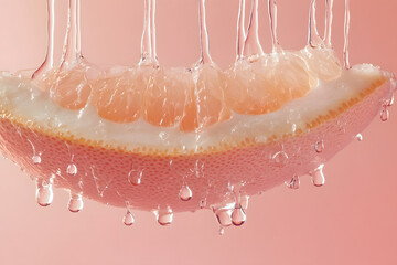 Fototapeta premium slice of grapefruit