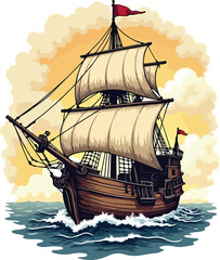 Creative retro t-shirt design vector illustration