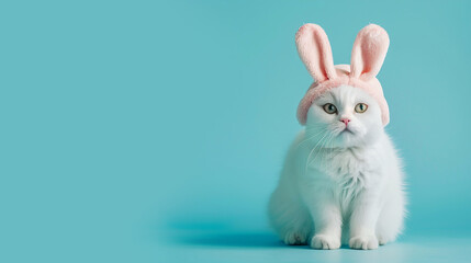 funny white cat