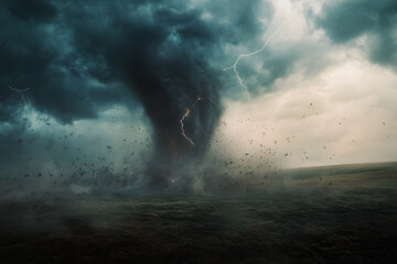 Fototapeta premium storm over the sea