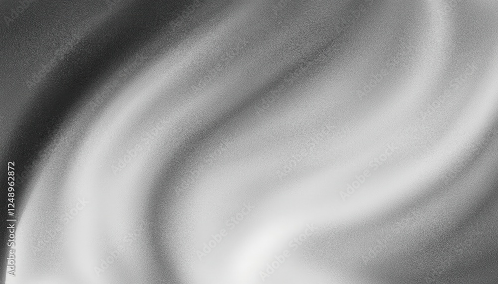 Poster soft monochrome fabric texture with wave pattern for minimalist background or textile design mockups
