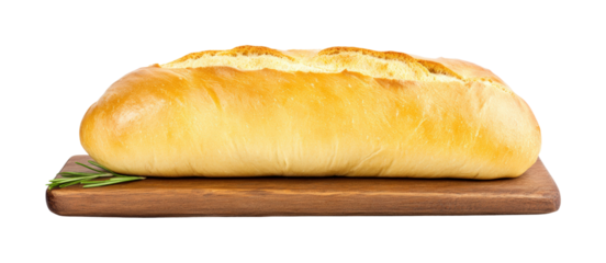 Baking fresh bread loaf kitchen food warm isolated on transparent background