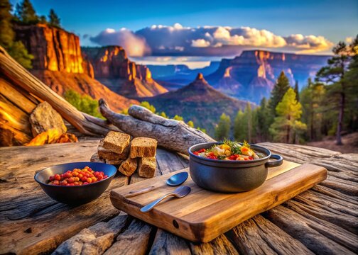 Arizona North Rim Atoko Point: Fire-Scorched Landscape with Wildflowers and Dramatic Sky