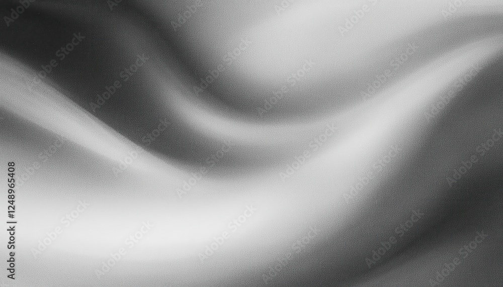 Leinwandbilder soft monochrome fabric texture with wave pattern for minimalist background or textile design mockups