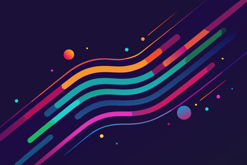 abstract background with colorful lines