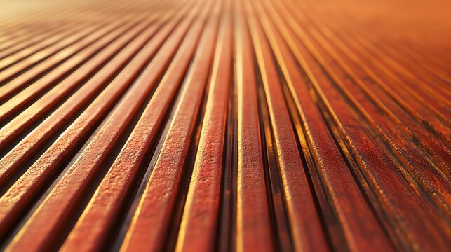 Golden Textured Surface with Parallel Lines and Warm Lighting