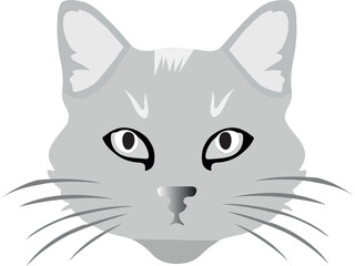 cartoon Cat head  logo icon vector .