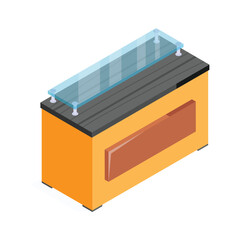 Get this amazing icon of reception desk in modern style