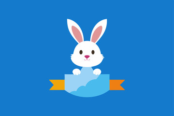 Obraz premium easter bunny with easter eggs
