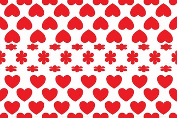 Best ethnic pattern vector heart love design abstract background or wallpaper