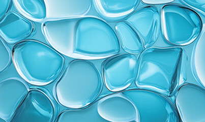 Abstract blue glass background