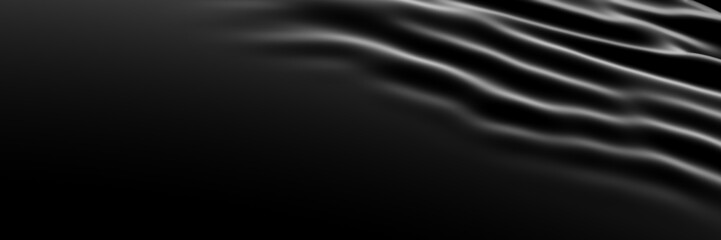 Blurred abstract black wave background
