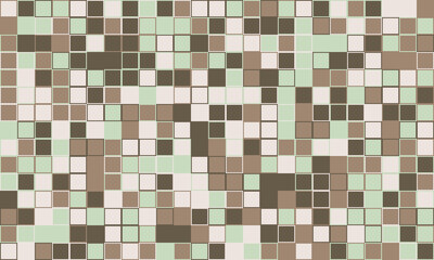Elegant mosaic tile pattern with vibrant colours. Perfect for textile, decorative covers, or modern graphic design with structured and symmetrical appeal.
