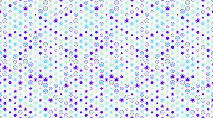 Seamless spotted pattern with colorful round shapes, ideal for abstract backgrounds, wallpaper, or textile prints with a geometric touch.