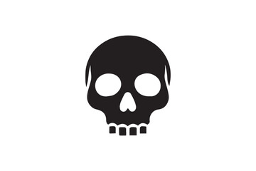 human skull isolated on white