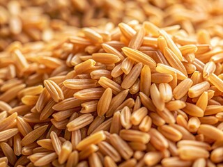 Obraz premium Close-up Rotating Shot of Brown Rice with Scattered White Grains - High Depth of Field