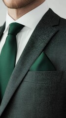 Emerald Green Suit: Sophisticated Business Attire