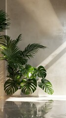 Fototapeta premium Elegant Indoor Plants in a Modern Home Decor