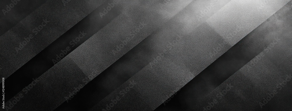 Aufkleber monochromatic abstract design with diagonal black and white lines and textured background