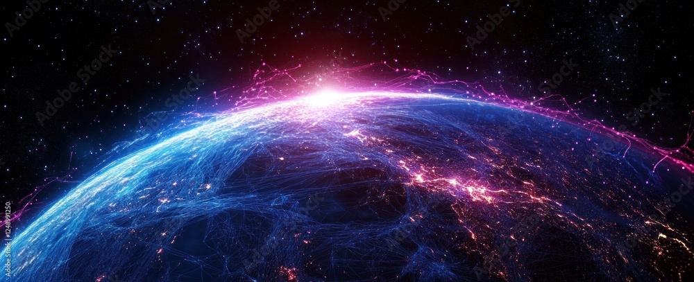 Poster Global Network Communication Technology for Business and IoT in a Futuristic Cyberspace