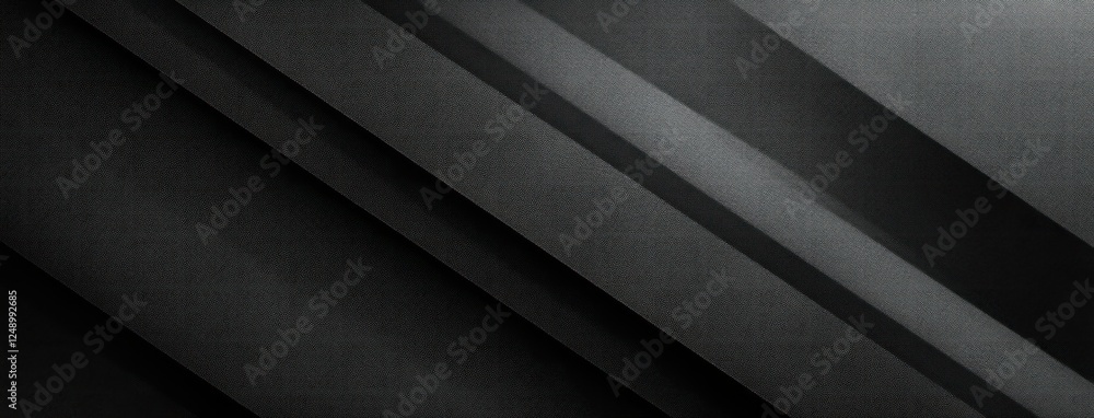 Poster geometric abstract design with modern black and white stripes and textured background in monochrome 