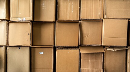 Stacked Cardboard Boxes - Business Storage