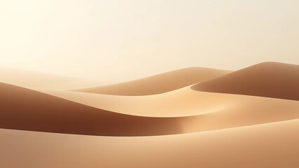 Minimalist Abstract Sand Dune Waves