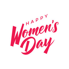 Happy women's day text vector for t-shirt design.