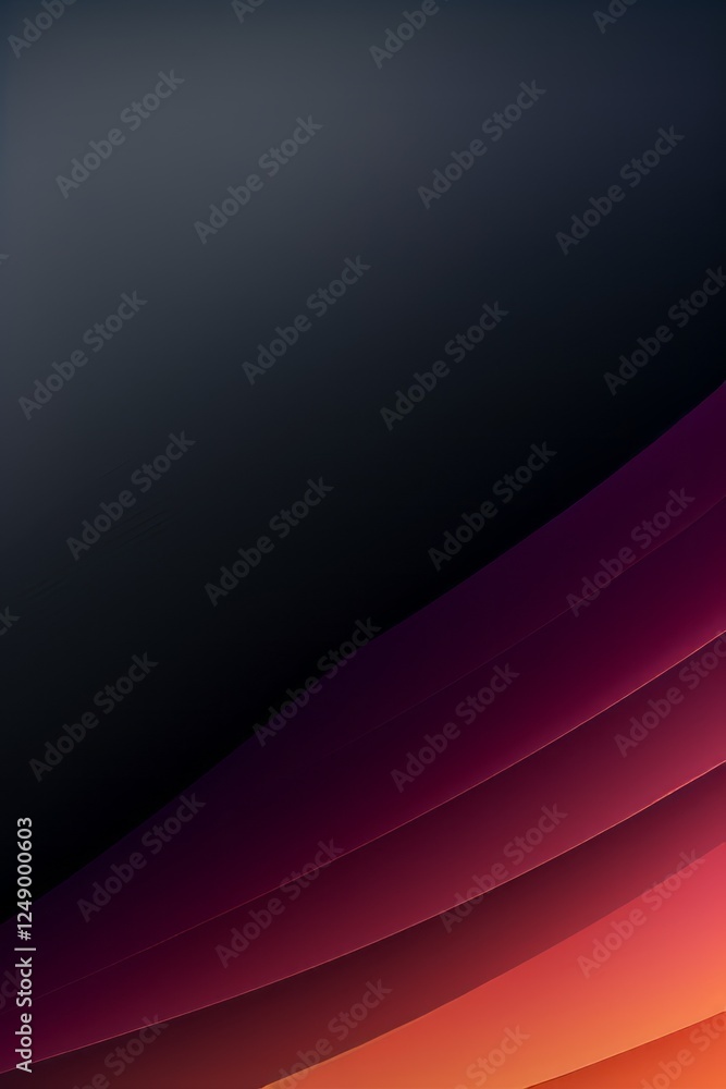 Poster gradient background with vertical layers transitioning from dark to warm hues at sunset