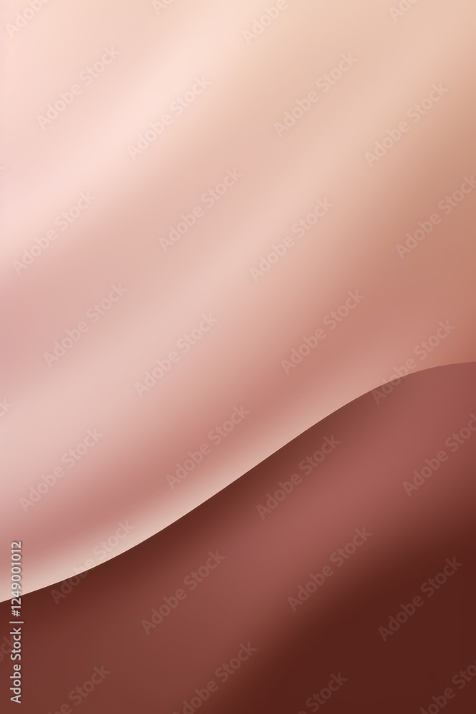 Poster soft gradient background with gentle curves transitioning from light beige to rich brown hues
