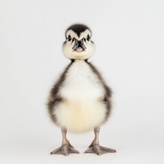 Fototapeta premium Cute Baby Duckling with Fluffy Body and Big Curious Eyes