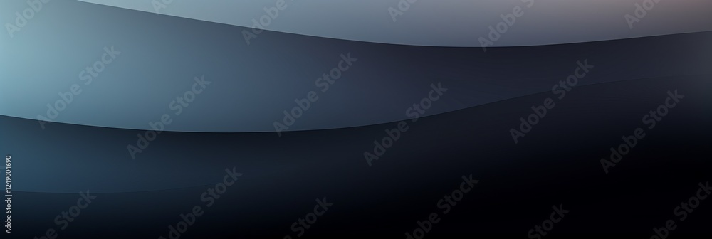 Poster gradient background banner showcasing smooth wave patterns in a calming color palette