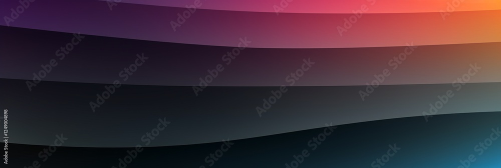 Poster gradient background with smooth waves transitioning from dark to vibrant colors creating a modern ba