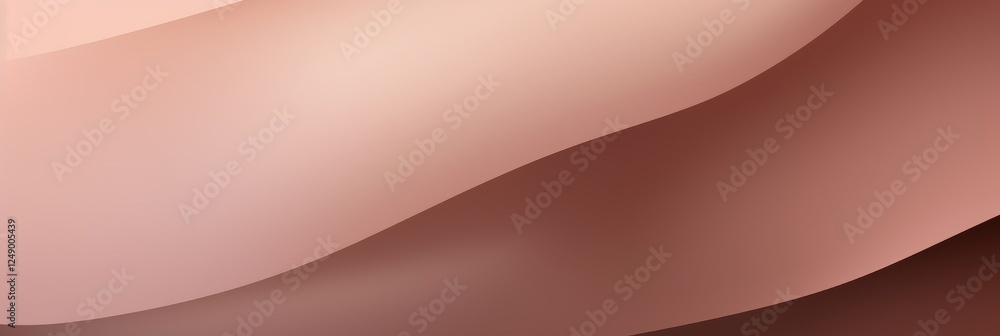 Aufkleber captivating gradient background banner with smooth waves in soft hues