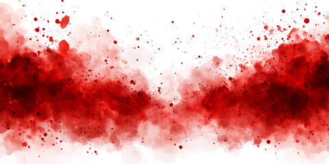 Fototapeta premium Abstract red floral background with copy space