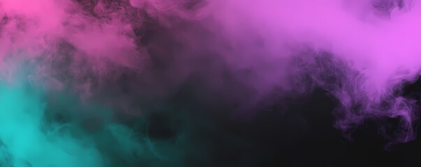 Cinder Background Wallpaper with Neon Mint Light on the Side, Banner Header