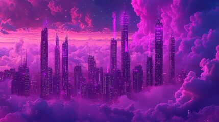 A glowing industrial port covered in thick fog and smog, with cargo ships barely visible in the distance. The muted colors and heavy atmosphere create a dystopian mood 