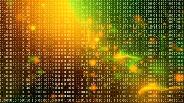 Dynamic digital data wave with binary code pattern
concept of technology, information, connectivity , complexity, data
