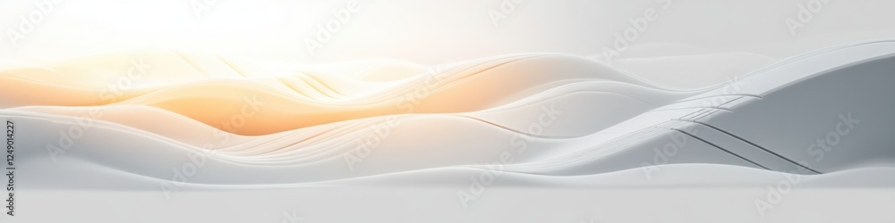 Aufkleber minimalist abstract composition with geometric shapes and soft shadows for modern design