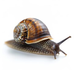 Isolated snail on a white background  a clear and simple cutout image for various uses
